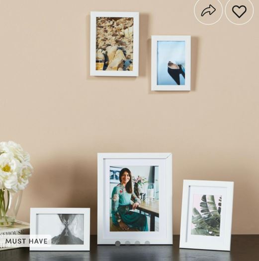 Set of 5 frames by Home centre UAE