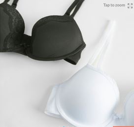 Black & White set of 2 Bras.