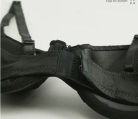 Jet black slightly padded Bra