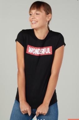 Black Printed T shirt