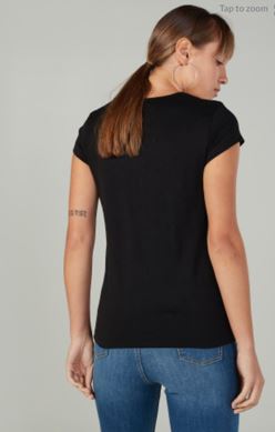 Black Printed T shirt