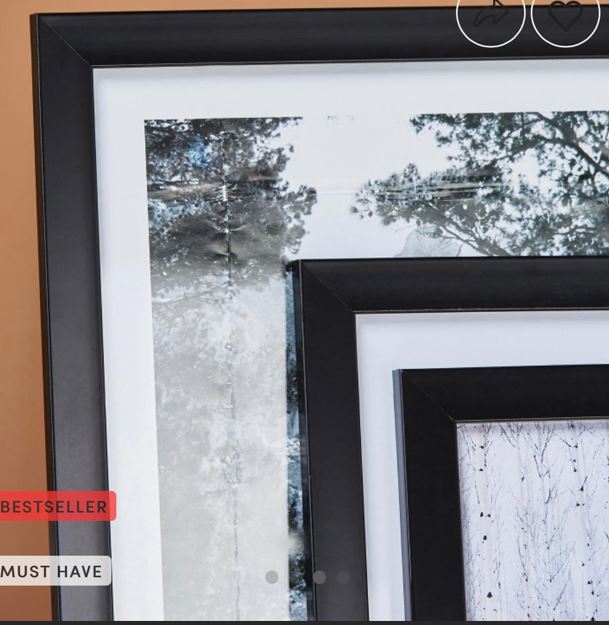 Set of 5 frames by Home centre UAE