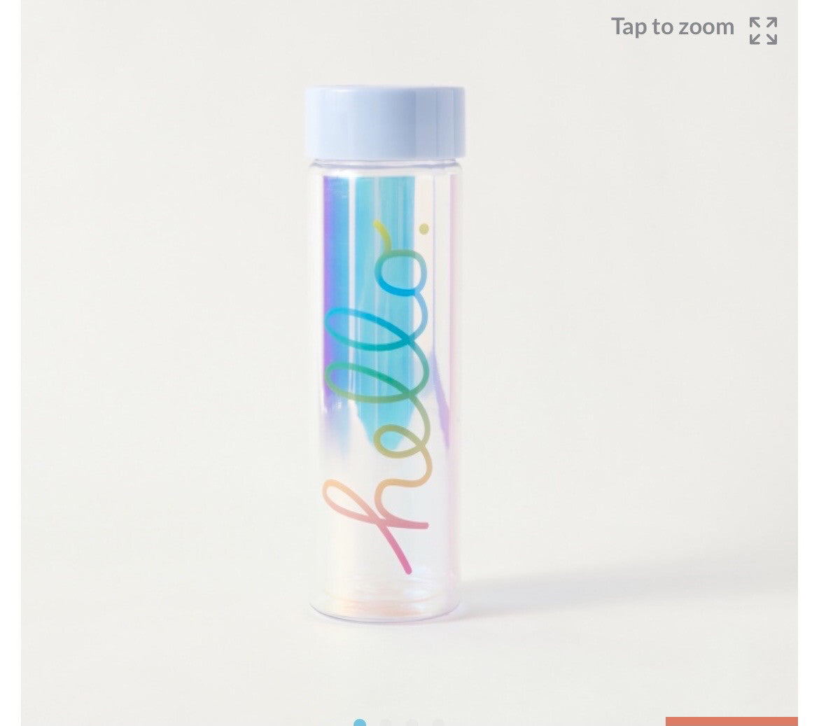 Slogan Print Double Walled Water Bottle - 500 ml