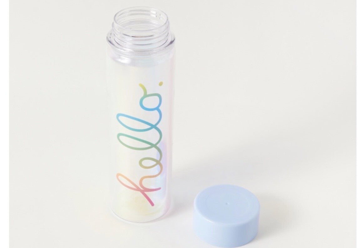 Slogan Print Double Walled Water Bottle - 500 ml