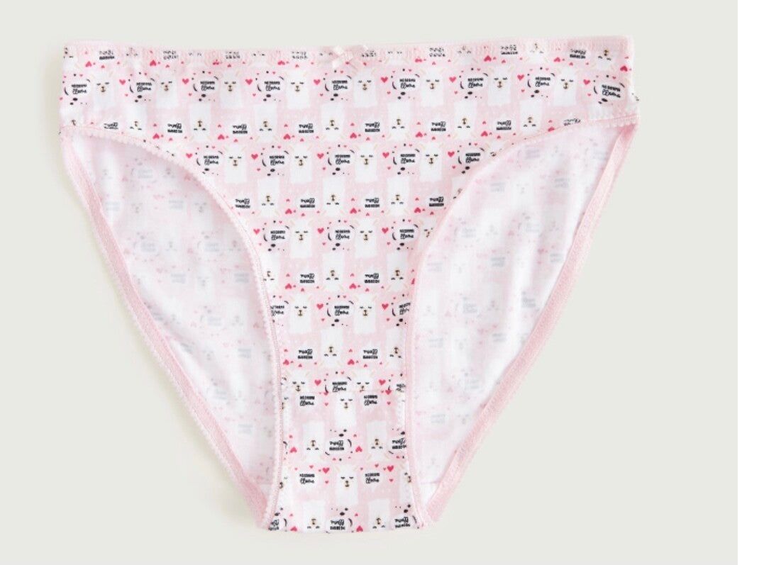 Bunny Print Bikini Briefs - Pack of 5