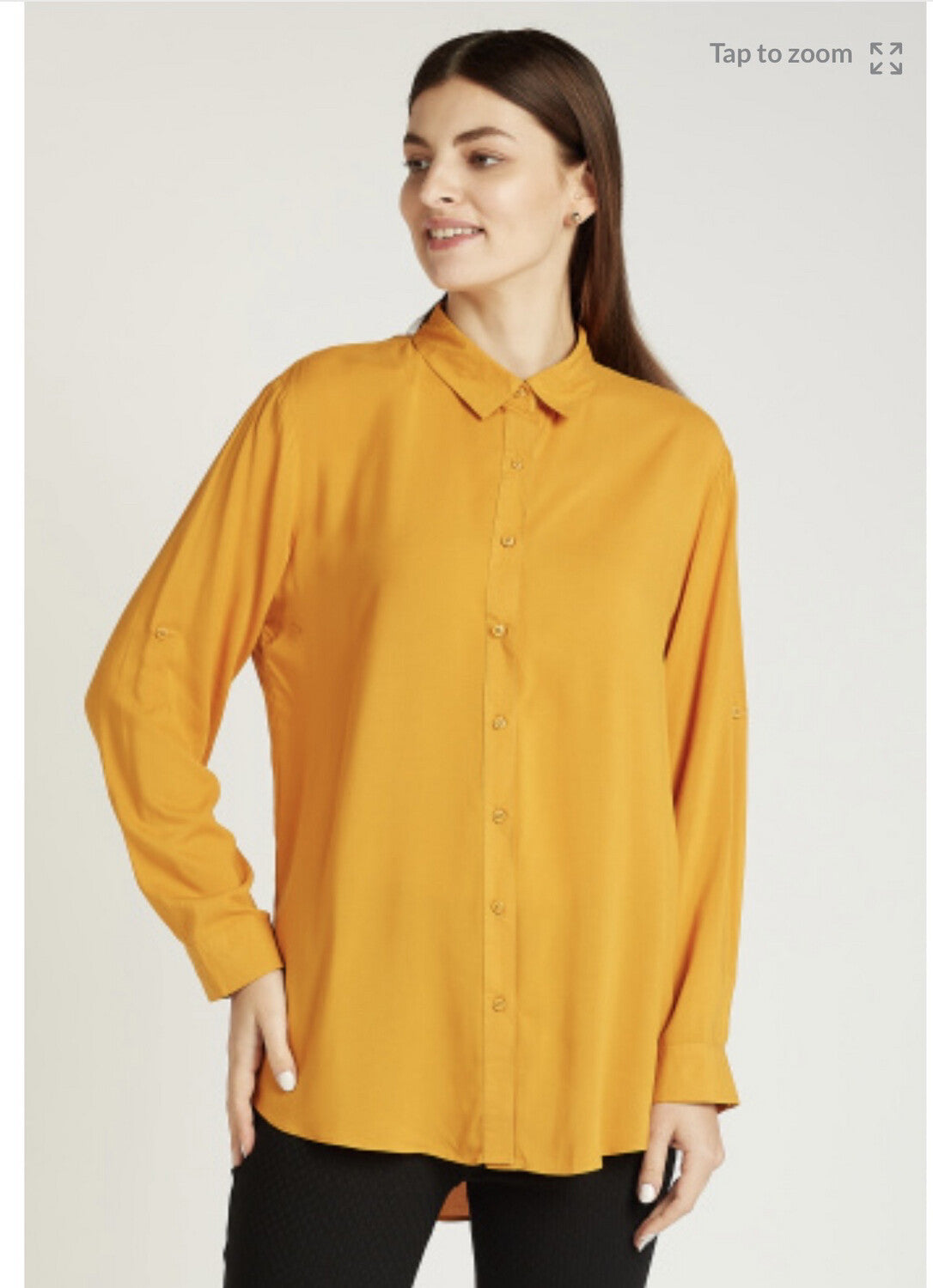 Long sleeve yellow shirt womens sale