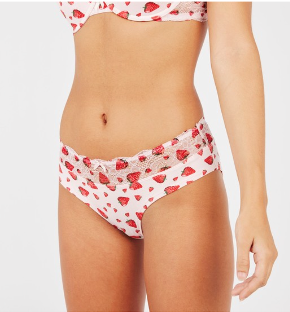 Strawberry Print Boy Short