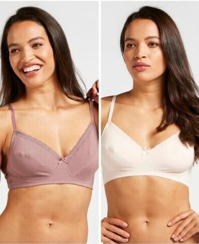 Caramel Plunge Bra Non-Padded/Wired  - Pack of 2