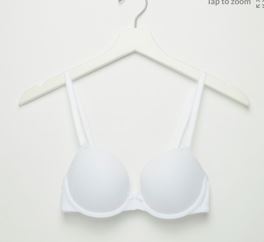 White slightly padded Bra