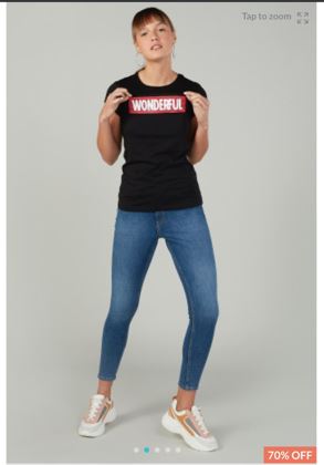 Black Printed T shirt