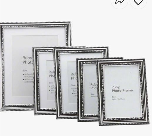 Set of 5 frames by Home centre UAE