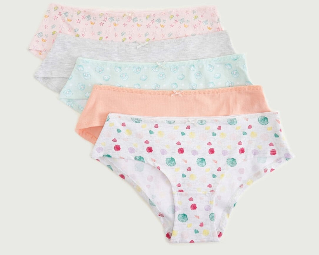 Sea Shells Print Briefs - Pack of 5