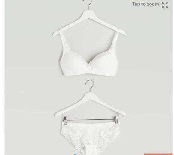 White Bra & Panties -Set of 2